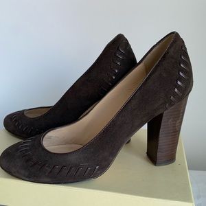 Johnston and Murphy Womens Frances Whip Espresso heels brown shoe night Size 8